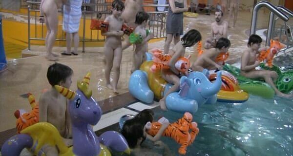 Indoor water runners 1 Full HD video - One of the most striking examples of naturism