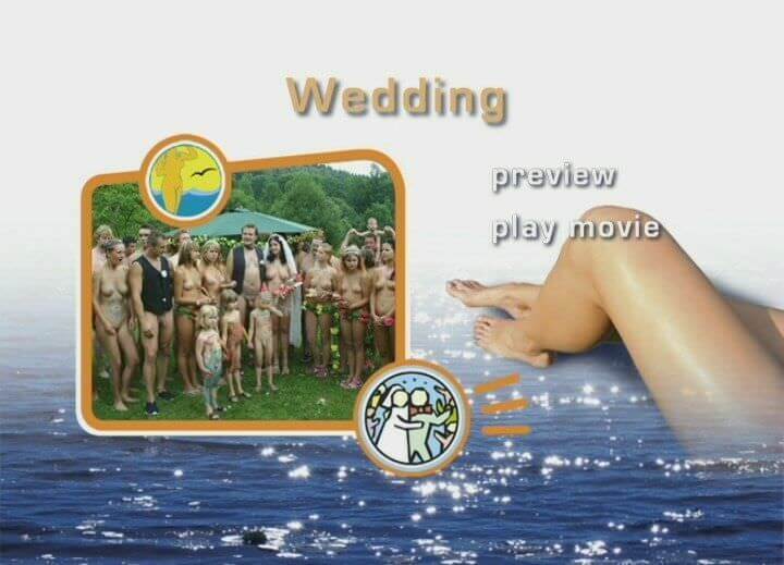 A wedding in a nudist collective - Naturists live easily and freely