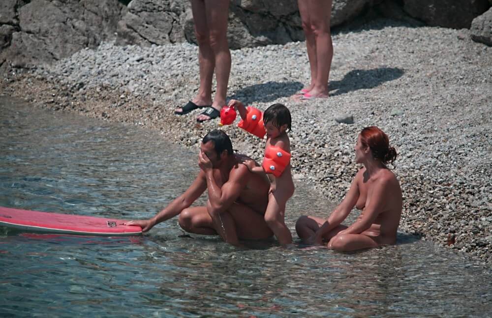 Beach Nudist Family Shore Camp pics - The practice of nudism fosters trust and honesty