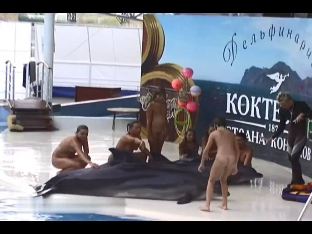 Relaxing at the dolphinarium - Nudism promotes psychological and physical well-being