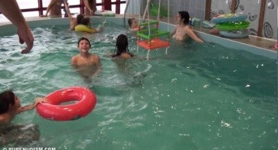 Indoor Swim Exercise 2 Full HD video - In this nudist movement, voluntariness and comfort are important