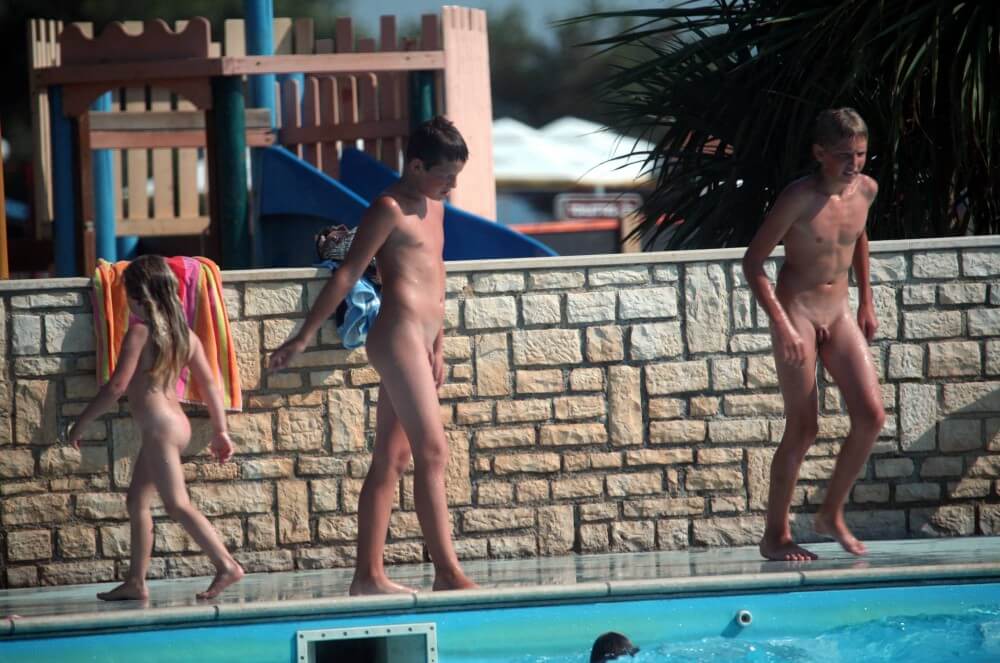 Naturist Pool Assortment photos - Naturism and nudism value openness and sincerity