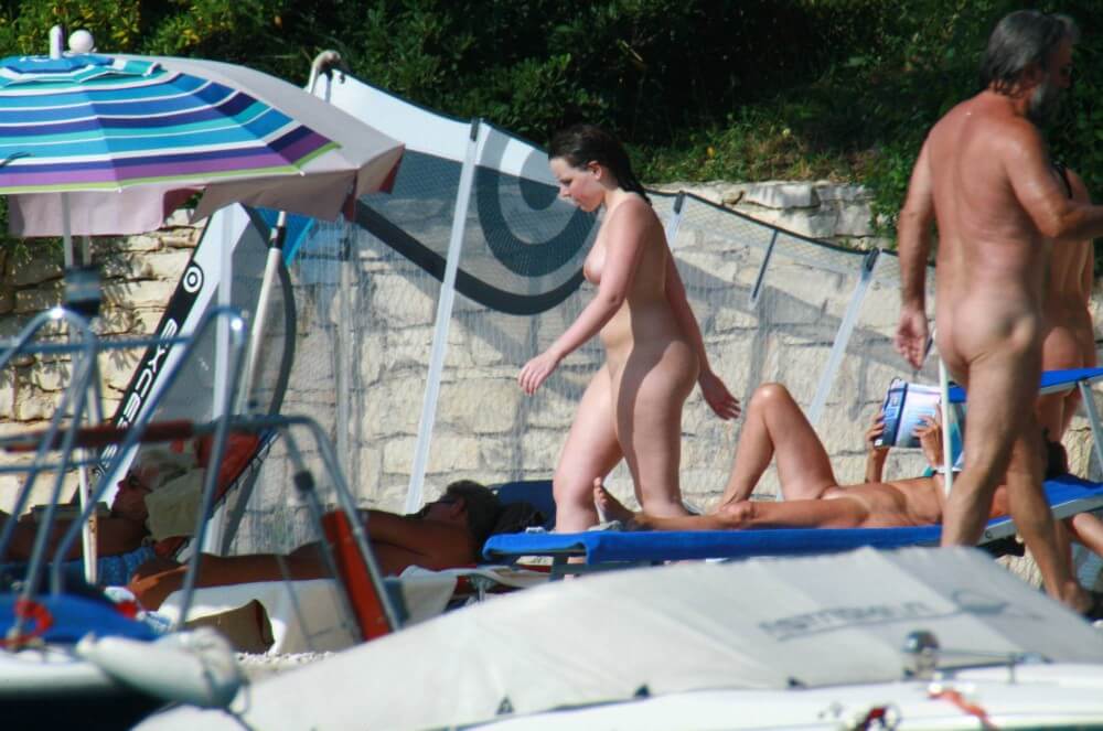 Girl Daytime Bath - Happiness is achieved by embracing naturism and nudism in ones life