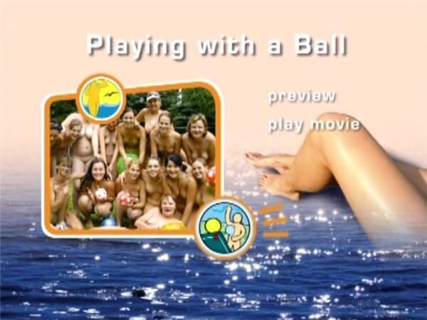 Naturist Freedom: Playing with a ball - Advocates of naturism and nudism live in harmony with nature