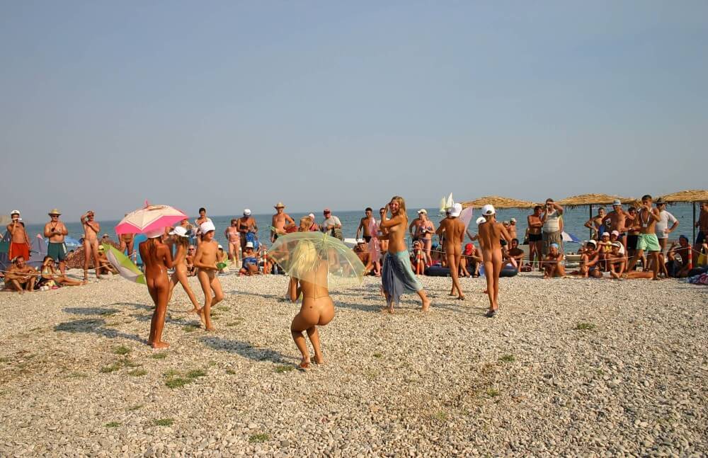 Ribbon and Umbrella Dance pics - Unrestricted freedom is a core value in nudism and naturism