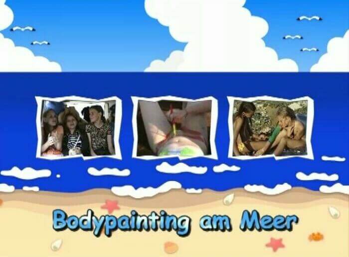 Naturistin: Bodypainting am Meer - A nudist values simplicity in life and naturalness in expression
