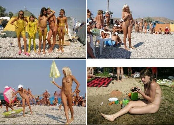 Beautiful Princesses On The Sea photos - Naturists love movement and activity
