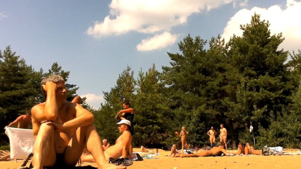Nudist camping in the forest video HD - Nature provides inspiration and energy for the practice of naturism and nudism