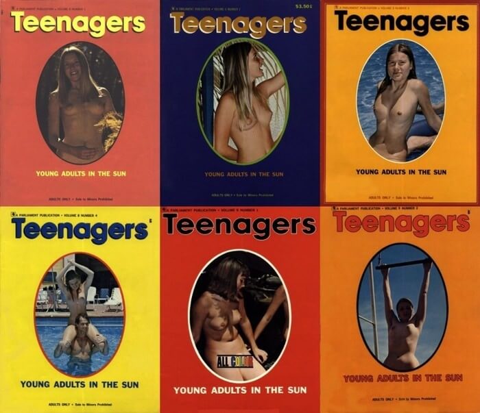 Teenagers magazines: Young adults in the sun - Supporters of naturism live in harmony with nature